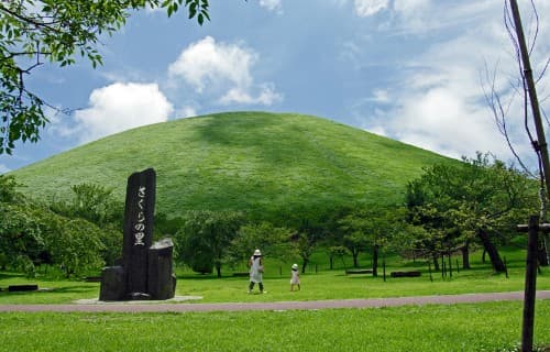 お椀を伏せたような【大室山】