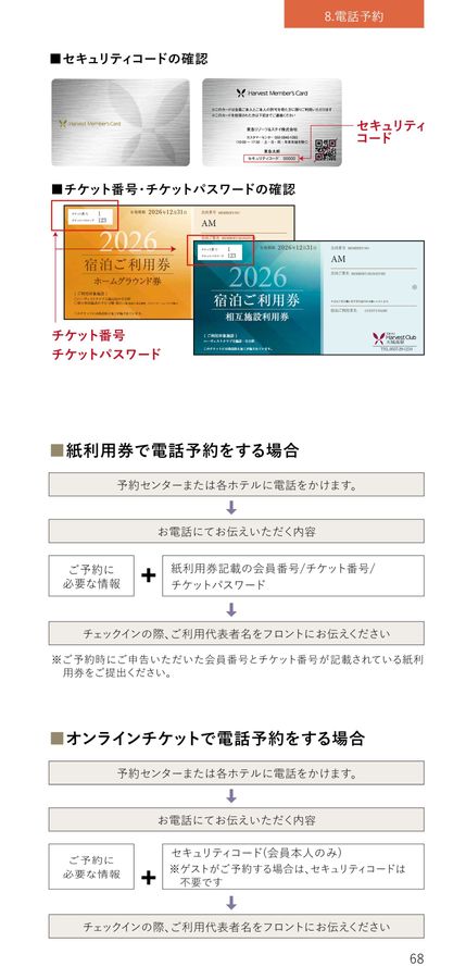Tokyu Harvest Club | ハンドブック 2026