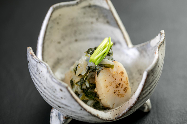 帆立山葵磯和え