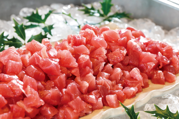 朝食ブッフェの新メニュー“まぐろ丼”