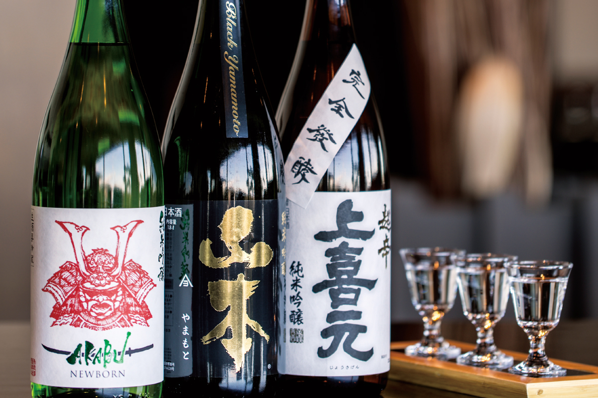 東北フェアに合わせた、みちのくの美酒3種