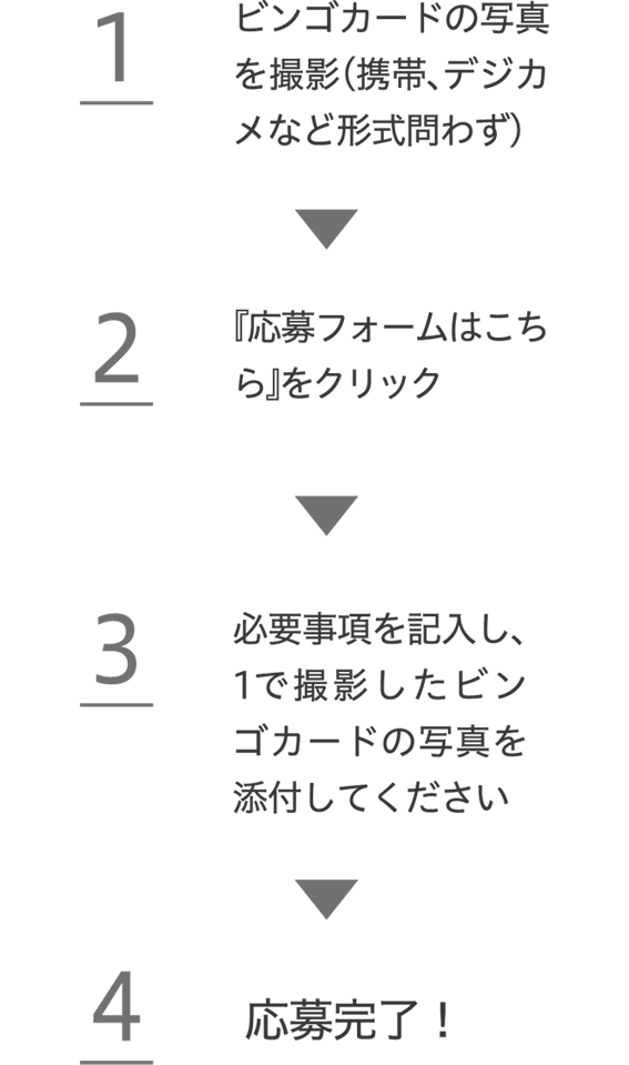 ビンゴカードの写真が必要になります。