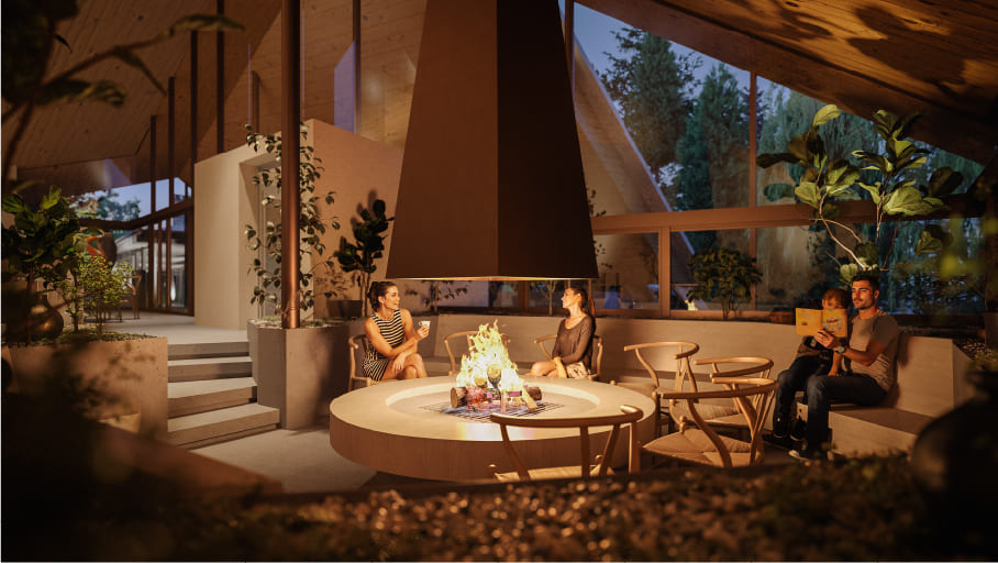 暖炉完成予想CG