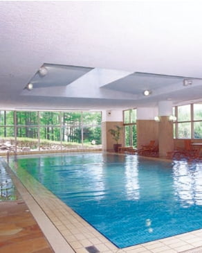 室内プール「温泉プール」（鹿山の湯）