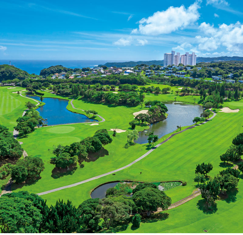 リゾートタウン内にはゴルフ場を始め、楽しみが盛りだくさん。